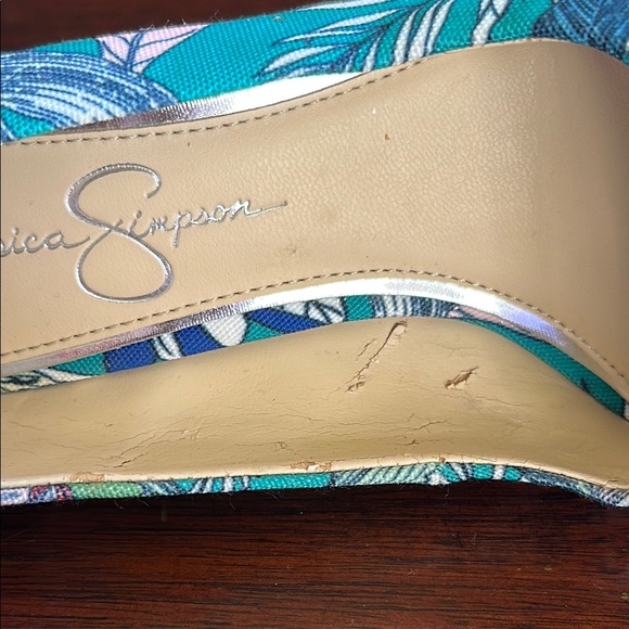 Jessica Simpson size 6, Floral Print Women's Stiletto Heels - Picture 5 of 16